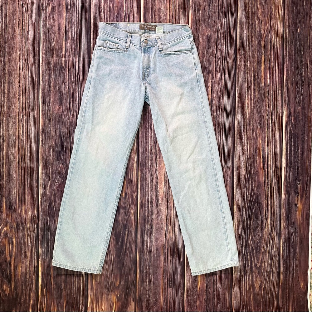 Vintage Levis Mid-Rise Jeans Light Wash Womens Junior 7 Silvertab Cotton Denim